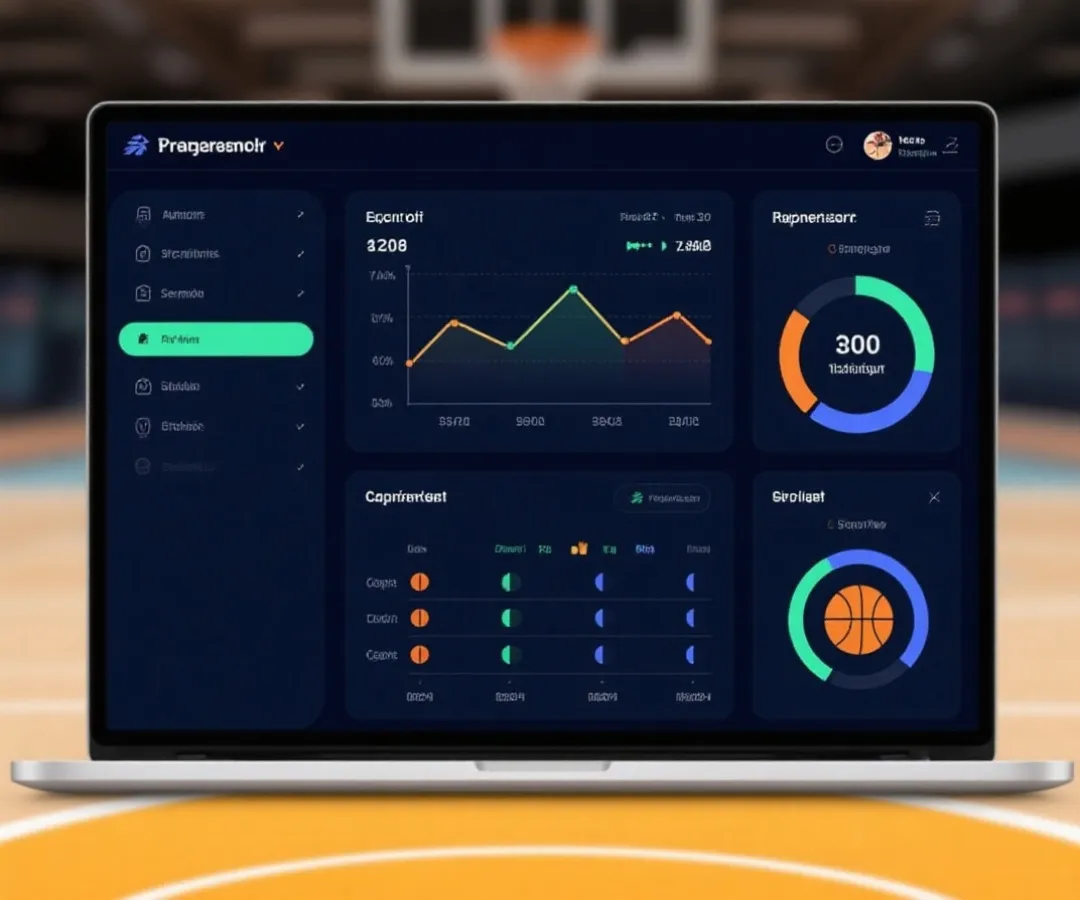 虚拟篮球玩法规则与策略仪表示意