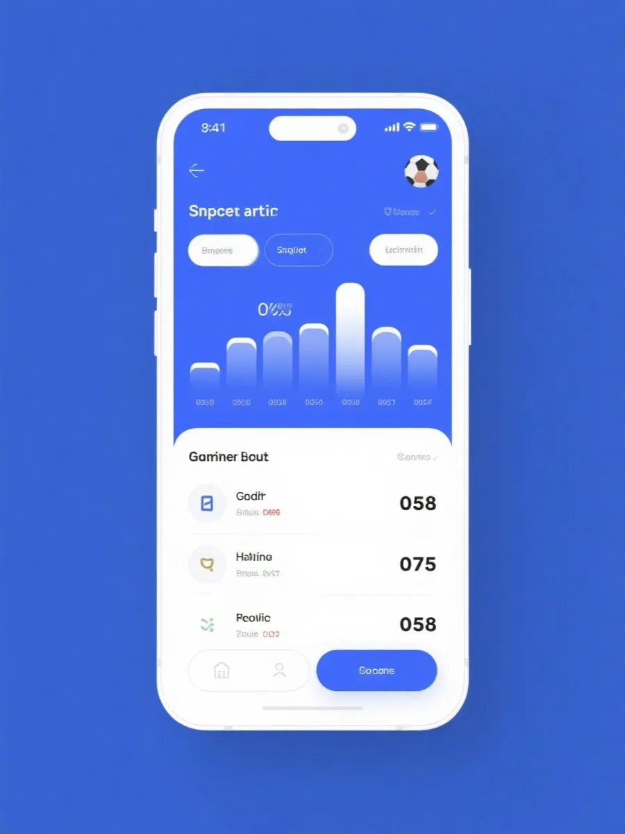 虚拟篮球 APP 移动端界面示意图